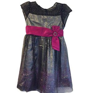 Joan Michelle Purple & Sparkle Dress